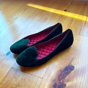 Cole Haan x Nike Air Emerald Green Velvet Loafers Flats